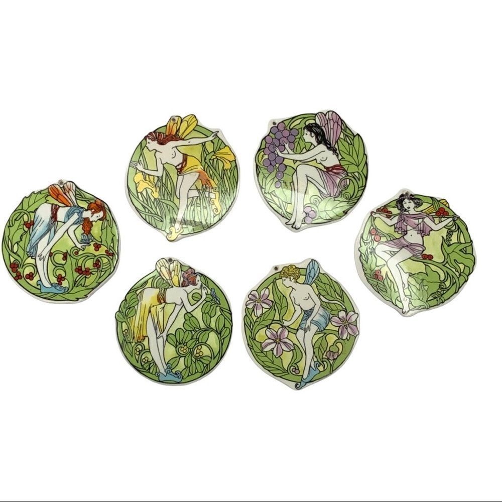 Ceramic Fairy Ornaments six total - Picture 4 of 9